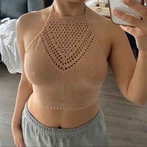 Crochet halter top